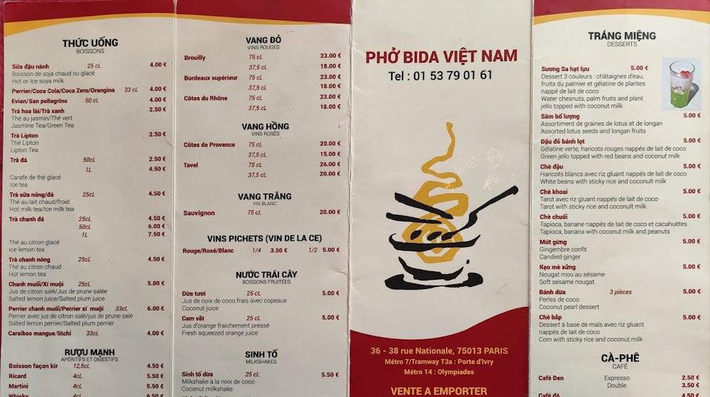 Pho Bida Viet Nam - Menu Image 4